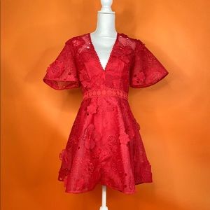 Talulah Spring Red Dress.